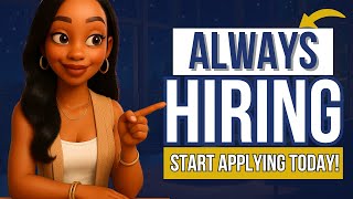 5 Work from Home Companies Always Hiring -  Remote Jobs 2025