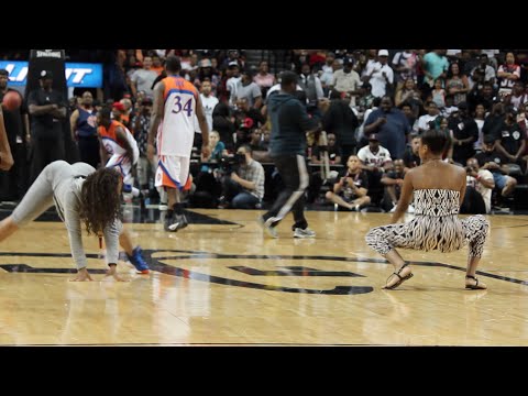 Teyana Taylor Reacts to Twerk Contest at EBC Celebrity Basketball Challenge
