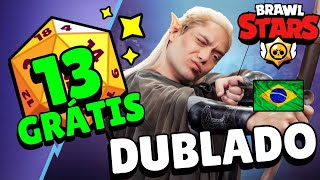 13 INCRÍVEIS RECOMPENSAS DE GRAÇA no BRAWL STARS - DUBLADO em PT BR