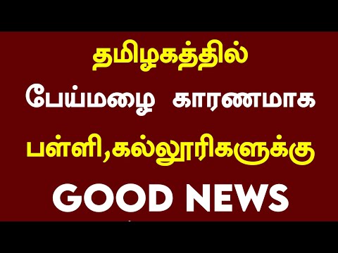 😆தமிழகத்தில் பேய் மழை காரணமாக நாளை 06.08.2024 பள்ளி,கல்லூரிகள் விடுமுறை அறிவிப்பு | School leave