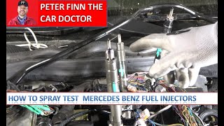 How to Spray Test Mercedes Benz Fuel injectors. Years 2000 to 2023