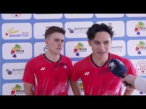 Thibault Gardon and Tom Lalot Trescarte win the European Junior Championships men's doubles title