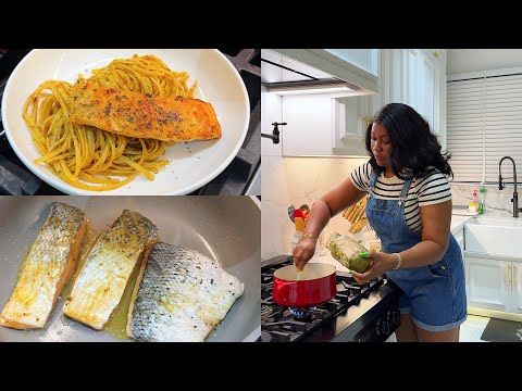 MY HUSBAND ORDERED LINGUINE PASTA AND SALMON FISH | DIARYOFAKITCHENLOVER
