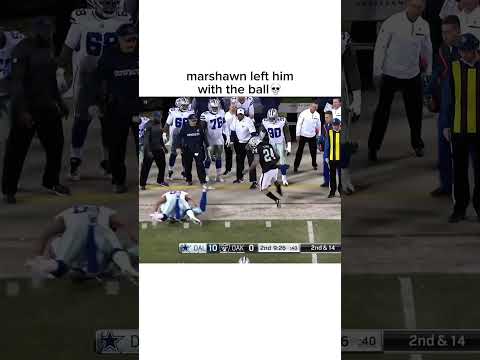 marshawn left him with the ball💀 #shorts