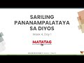 Pananampalataya at Kahalagahan Nito