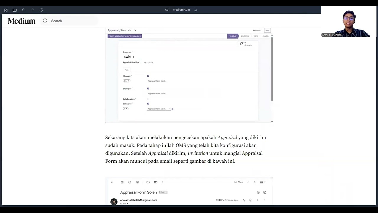 Tutorial Proses Appraisal di Odoo 16 | 07.10.2024

Ahmad Fatahillah - 2106653741 SISDM B Medium: https://medium.com/@amdfattah #UniversitasIndonesia #FasilkomUI #sisdm ...