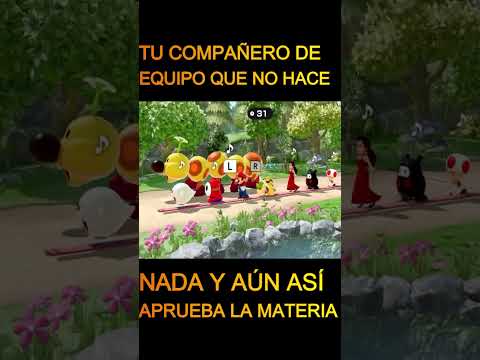 El compañero de equipo haragán y con suerte #Nintendo #Mario #SuperMario #MarioParty #N64 #Switch