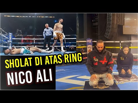 Nico Ali Wals 🥊🥊 Cucu dari Muhhamad Ali, Sholat di atas Ring.