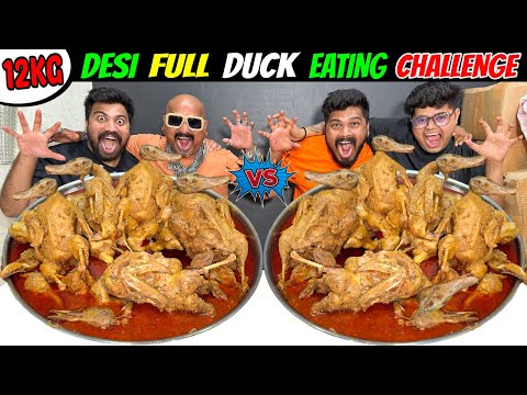 12KG DUCK EATING CHALLENGE😱 ULHAS Vs SAGAR Vs KANDA Vs SANKET🔥