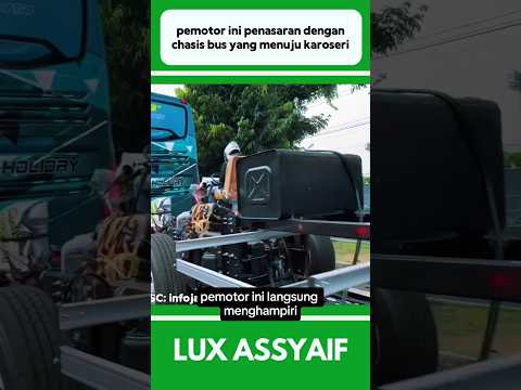 PEMOTOR INI PENASARAN DENGAN CHASIS BUS YANG MENUJU KAROSERI #shorts