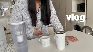 위 고비 브이로그 (위염 앤 장염 콜라보레이숀) | 장염 푸드 | 전신거울 당근 | 블라인드로 전등갓 만들기