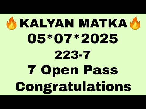 𝐊𝐚𝐥𝐲𝐚𝐧 𝐒𝐚𝐭𝐭𝐚 𝐌𝐚𝐭𝐤𝐚 05-07-2025 | 𝐒𝐭𝐫𝐨𝐧𝐠 𝐉𝐨𝐝𝐢 𝐓𝐨𝐝𝐚𝐲 | 𝐊𝐚𝐥𝐲𝐚𝐧 𝐂𝐡𝐚𝐫𝐭 | 𝐊𝐚𝐥𝐲𝐚𝐧 𝐓𝐫𝐢𝐜𝐤 𝐓𝐨𝐝𝐚𝐲 | 𝐊𝐚𝐥𝐲𝐚𝐧 𝐌𝐚𝐭𝐤𝐚