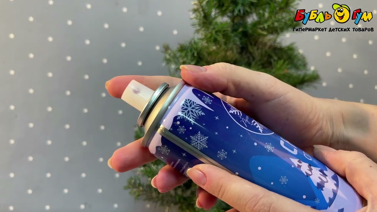 Спрей-снег Lanson Toys искусственный белый 85гр - видео Спрей-снег Lanson Toys искусственный белый 85гр - видео