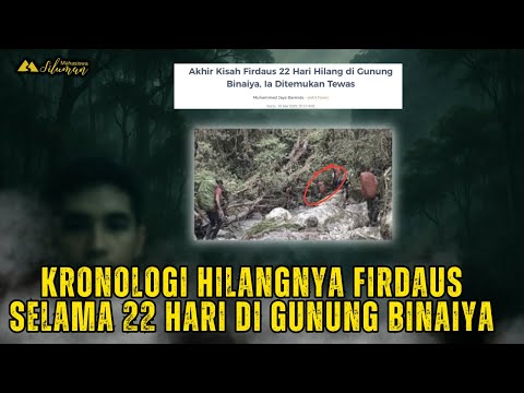 Pendakian Berujung Maut! Kisah Firdaus Pendaki yang Hilang selama 22 Hari di Gunung Binaiya