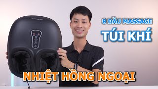 Reveiw máy massage chân KINGTECH G8 - Hết đau chân sau 5 phút