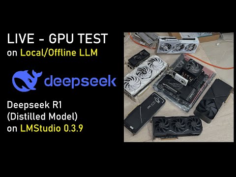LIVESTREAM - 6 JAM GPU TEST DEEPSEEK R1 (DISTILLED) LOCAL/OFFLINE ft. LMStudio
