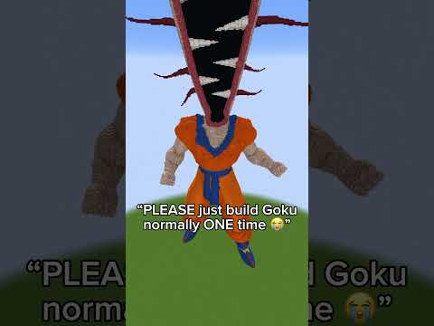 NORMAL Goku in Minecraft 🫡 #goku #dbz #dragonball #anime #fyp #memes #minecraft #dragonballz