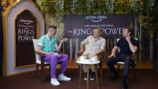 I talk with The Rings of Power's Celebrimbor (Charles Edwards) and Elrond (Robert Aramayo)!