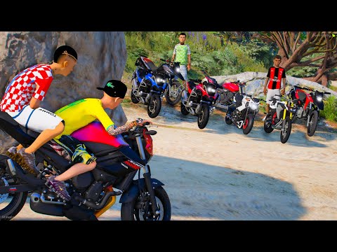 ACHEI MOTOS NA ESTRADA ABANDONADA no GTA 5 O FILME