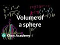 Understanding the Volume of a Sphere