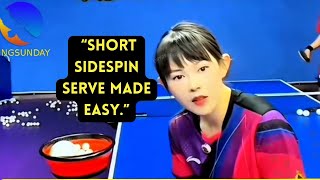 How to Serve a Short Sidespin Ball That Spins
