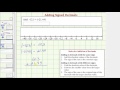 Understanding Addition of Signed Decimals