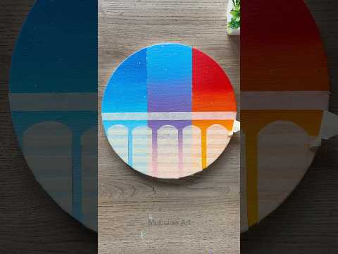 OMG!๐ค๐ฑ Simple Painting on Canvas #shorts #craft #art #painting #easypainting #artist #satisfying