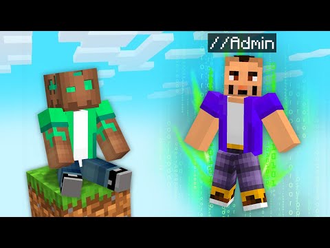 Troleé a MI AMIGO en UN SOLO BLOQUE usando //ADMIN en MINECRAFT!