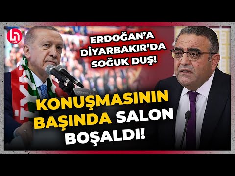 Erdoğan'a Diyarbakır'da soğuk duş! Konuşmasının başında salon boşaldı! Tanrıkulu nedenini açıkladı!