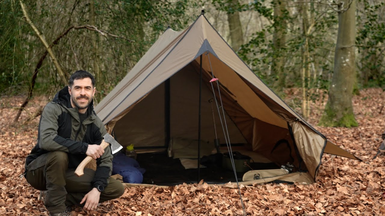 Overnight in my Favourite Tent - Spring Camping & Cooking on the Fire