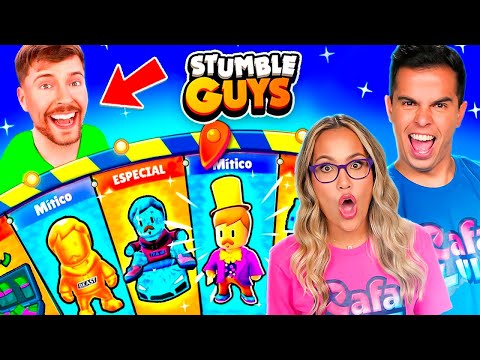 ROLETA IMPOSSÍVEL DO STMBLE GUYS DO MR BEAST!