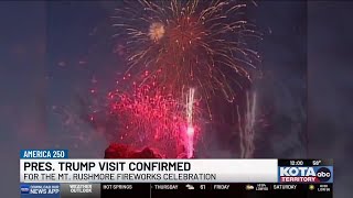 YouTube video thumbnail: President Trump to Attend America 250 Fireworks Celebration at Mount Rushmore