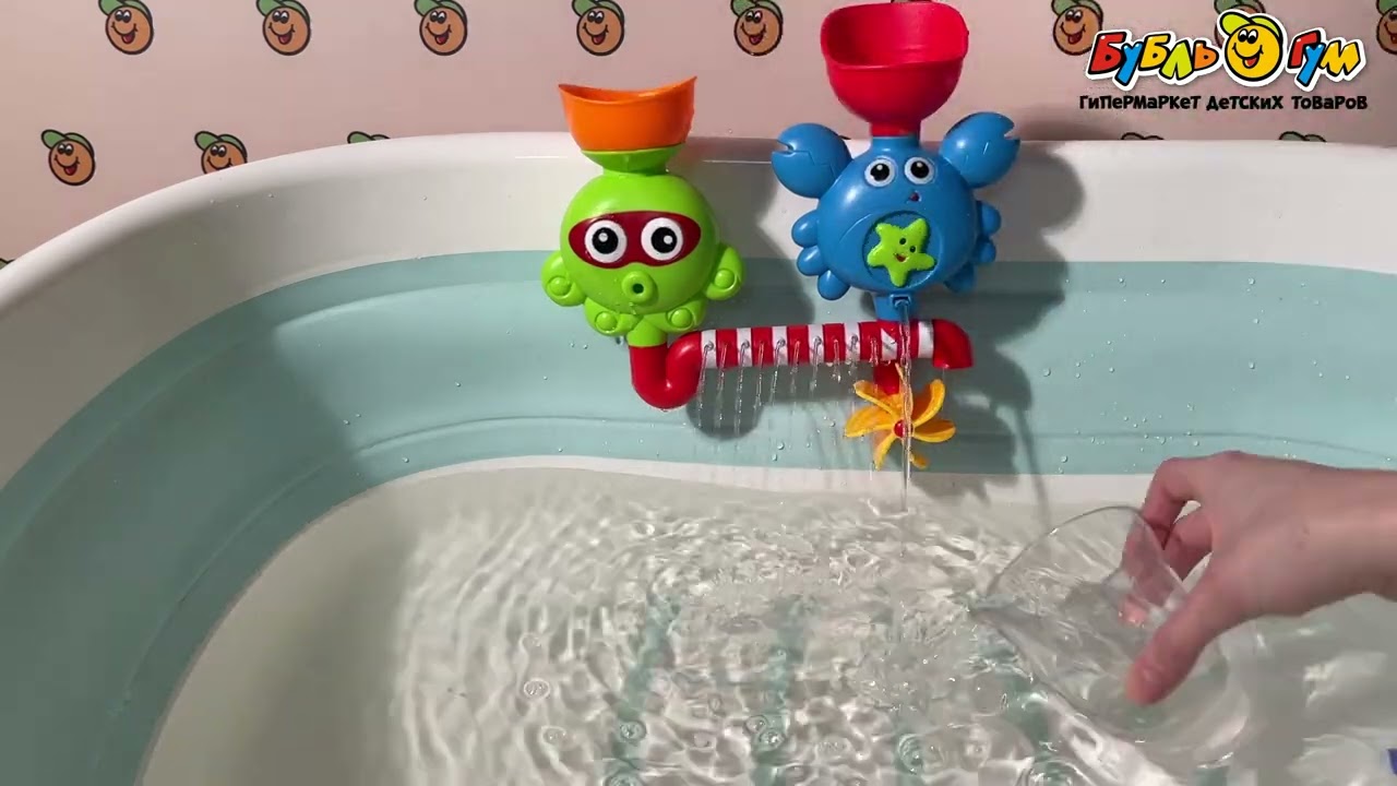 Игрушка для ванны краб и осьминог - видео