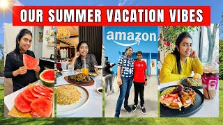 🌴 விடுமுறை நாட்கள் - How My Son Spent His Time Off Summer | Amazon Education Tour | USA Tamil VLOG