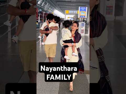 Nayanthara Family and Sons spotted in Delhi Airport #nayanthara