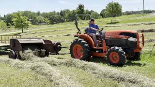 First Cutting Hay - Mowing Through Baling #haybales