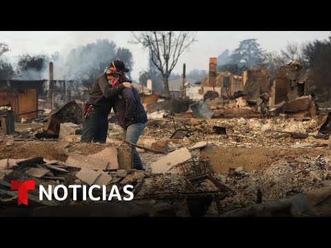 Aumenta la desesperación entre afectados por los incendios | Noticias Telemundo