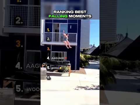 Ranking Top 5 FALLING Moments ๐ #funny #fails