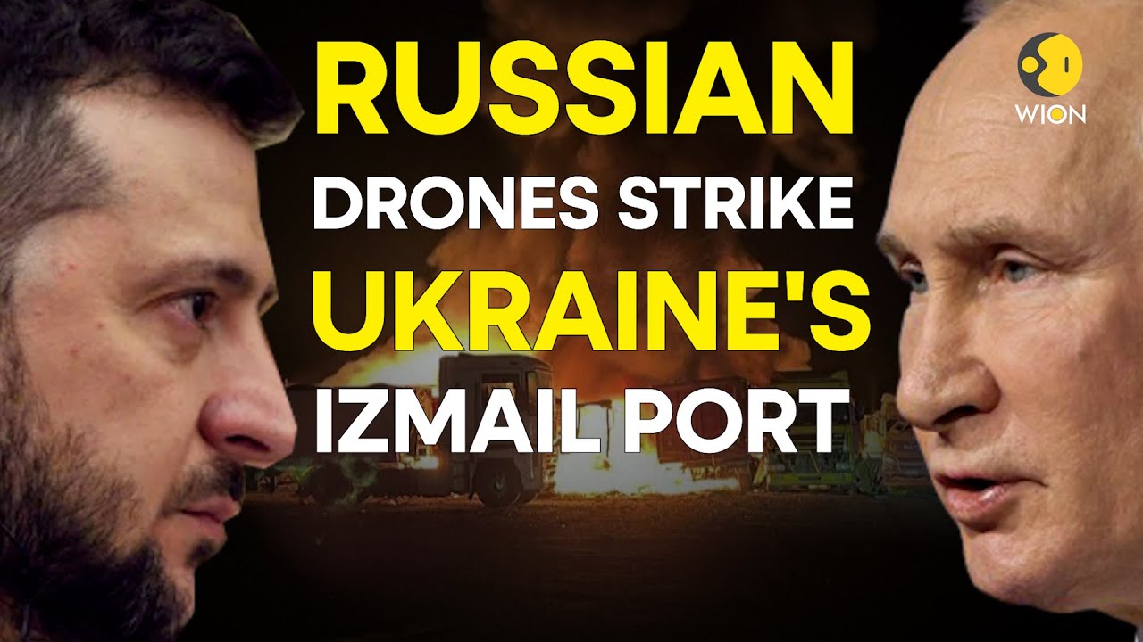 Russian drones strike Ukraine’s Izmail port