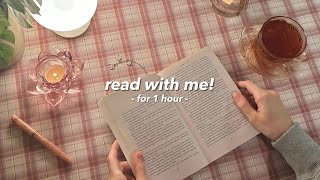 read with me ✨ | 1 hour + rain sounds & no music