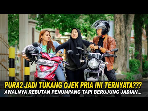 PURA2 JADI TUKANG OJEK PRIA INI TERNYATA?? AWALNYA BEREBUT PENUMPANG TAPI BERUJUNG JADIAN..Endingnya