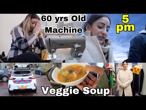 ❗️Clothes & Food Are A Never Endless Struggle😰 My 60 Year Old Machine 😍 Delicious Veggie Soup🍲‼️