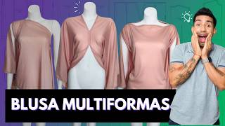 Blusa Unitalle Multiformas | Una Prenda, Mil Maneras de Usarla ✨ Fácil y Rápida