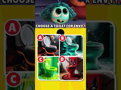 Choose the Paper Roll, Toilet and Bathroom of Inside Out 2 Characters 🧻 🚽🌊 Choose Correctly! 🧠