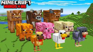 I Built EVERY NEW ANIMAL in Minecraft Hardcore