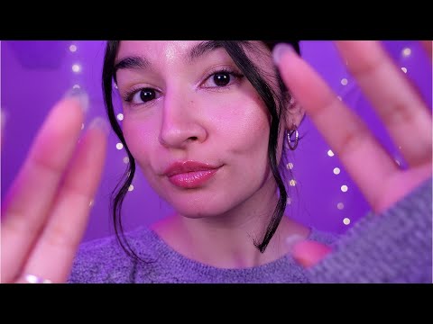 ASMR Inaudible Whispering and Face Touching (Mouth Sounds, Tapping, Lip Gloss)