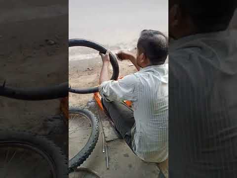 🔥😈KannayaRider Style  Cycle Puncture Repair  #shorts #kannayarider #conceptvideo