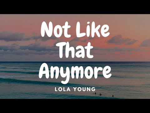 Lola Young - Not Like That Anymore (Lyrics)