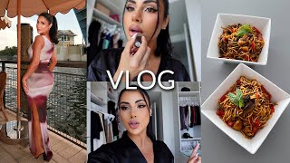 VLOG Get Ready with Me, Shopping & Making Low Carb/High Protein Pasta!