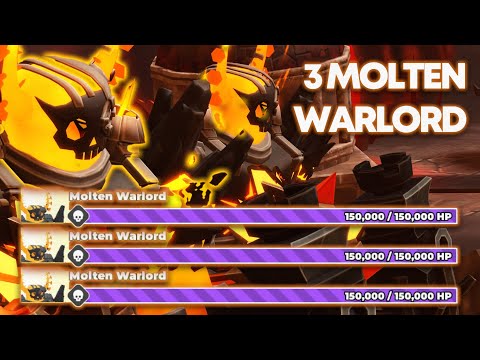 WHY ARE THERE 3 MOLTEN WARLORD?! BUG.. | Tower Defense Simulator